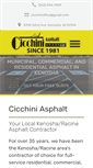 Mobile Screenshot of cicchiniasphalt.com